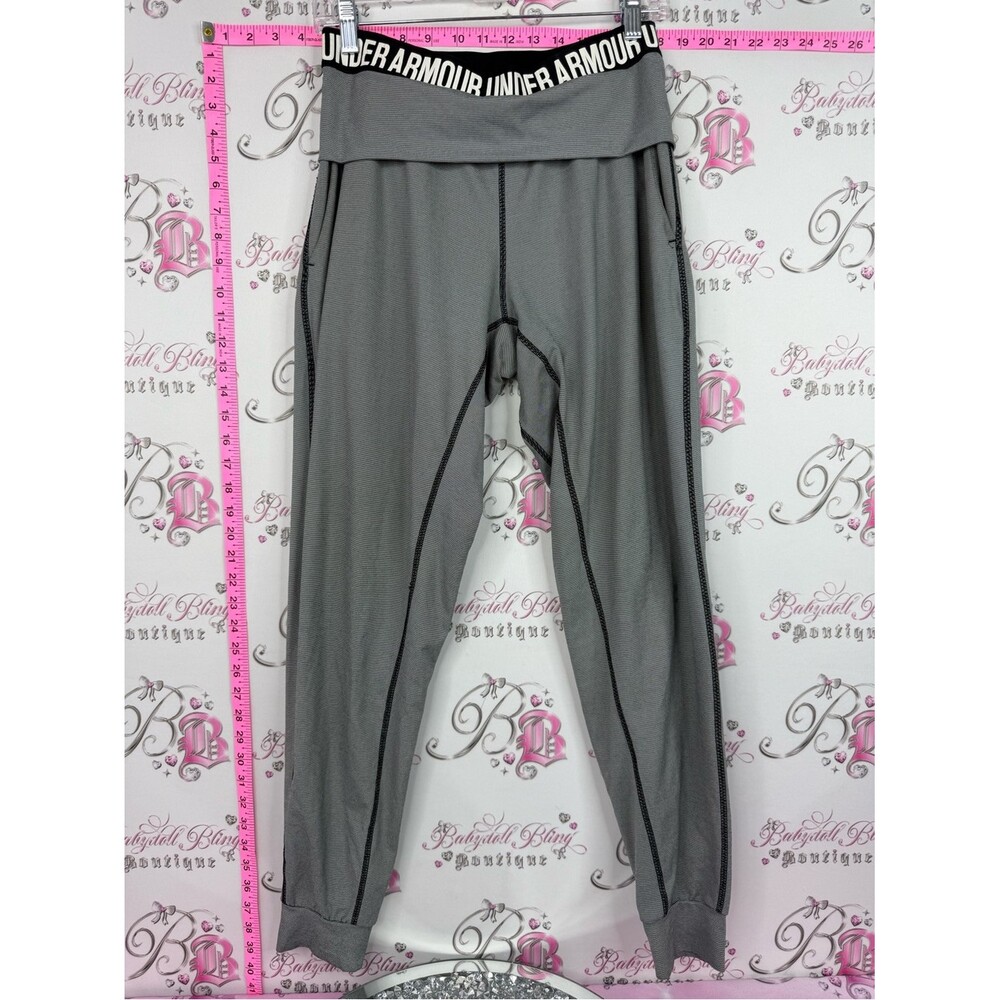 Under Armour Gray Track Joggers with Black Logo Waistband